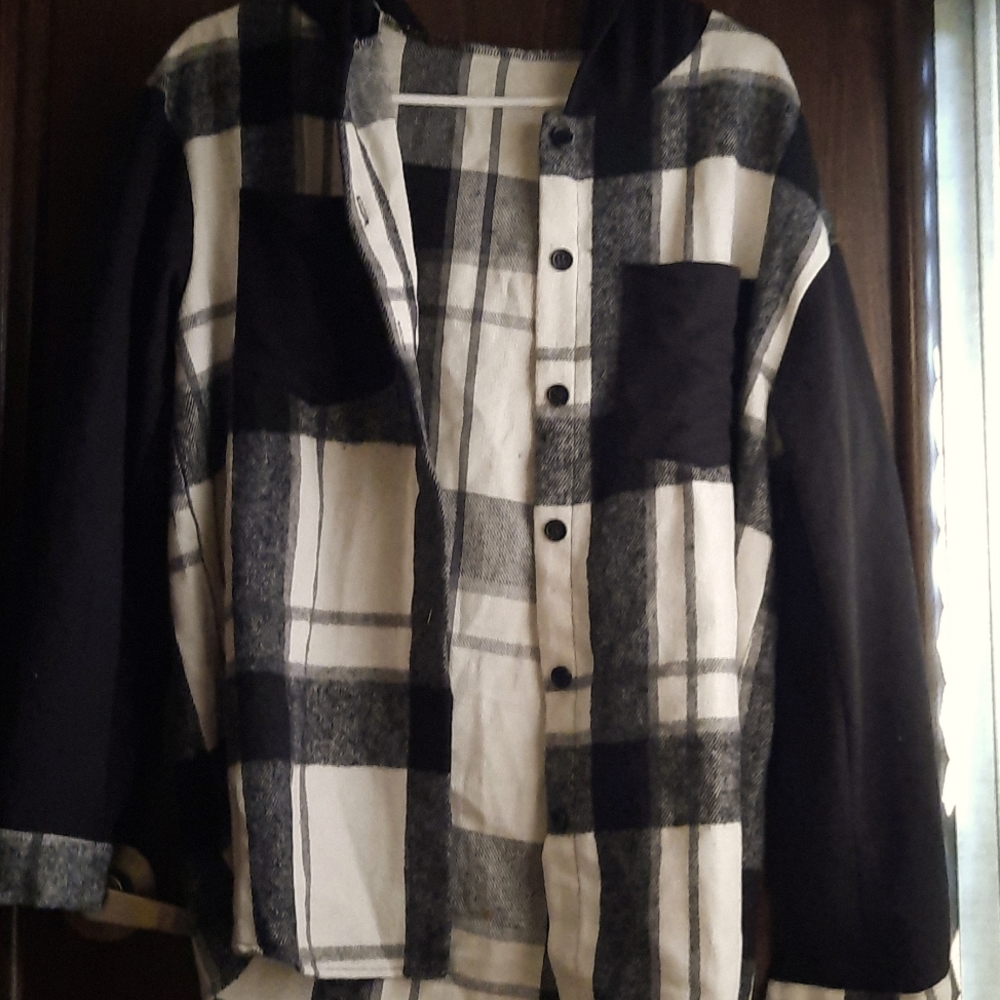 Flannel with hood